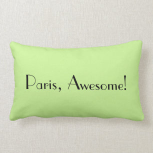Almofada Lombar Travesseiro decorativo das citações de Paris do