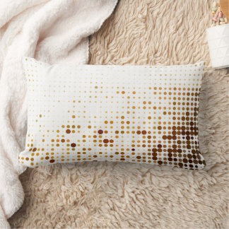 Almofada Lombar Travesseiro decorativo de algodão Brown Polka