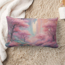 Travesseiro decorativo de arte Rosa Nature Forest