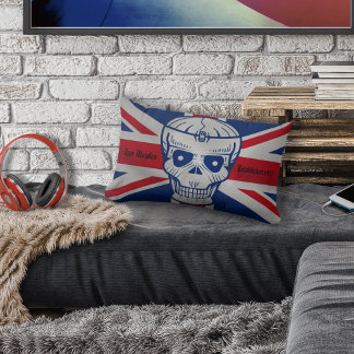 Almofada Lombar Travesseiro decorativo de Caveira do Union Jack