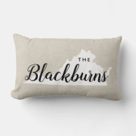 Almofada Lombar Travesseiro decorativo de Estado do Monograma da F