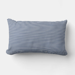 Almofada Lombar Travesseiro decorativo de faixa azul