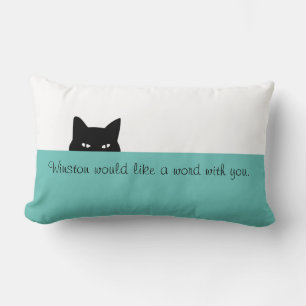 Almofada Lombar Travesseiro decorativo de Gato Sneaky