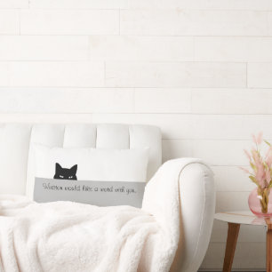 Almofada Lombar Travesseiro decorativo de Gato Sneaky