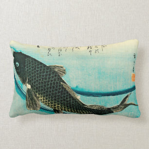 Almofada Lombar Travesseiro decorativo de Hiroshige Koi