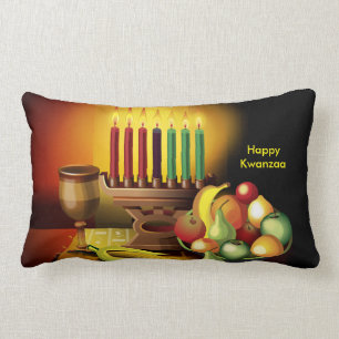 Almofada Lombar Travesseiro decorativo de Kwanzaa