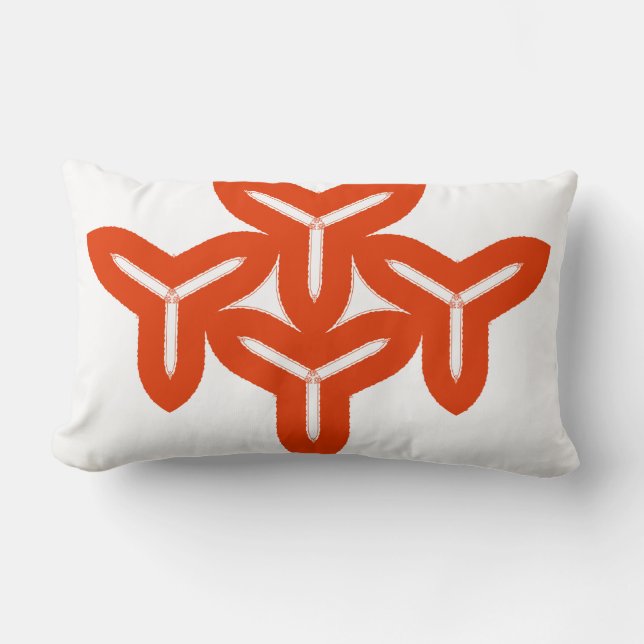 Almofada Lombar Travesseiro decorativo de lâminas gótico (Frente)