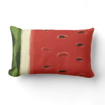 Travesseiro decorativo de Melancia de Água Vermelh