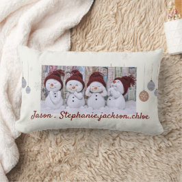 Almofada Lombar Travesseiro decorativo de Natal personalizado da f