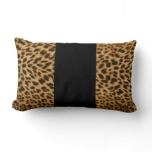 Travesseiro decorativo de padrão-leopardo
