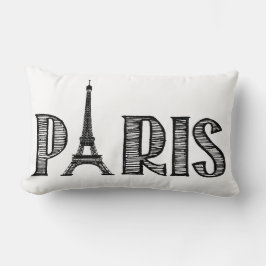 Almofada Lombar Travesseiro decorativo de Paris