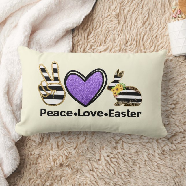 Almofada Lombar Travesseiro decorativo de Páscoa Cozy Peace & Love (Cobertor)