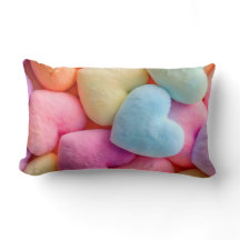 Travesseiro decorativo de Pastel Plush Hearts