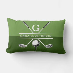 Almofada Lombar Travesseiro decorativo Design de Monograma de Golf