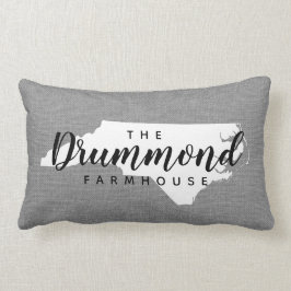 Almofada Lombar Travesseiro decorativo do Monograma da Família da