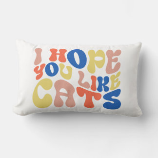 Almofada Lombar Travesseiro Decorativo Estilo Retrô Gatos