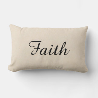 Almofada Lombar Travesseiro decorativo Faith
