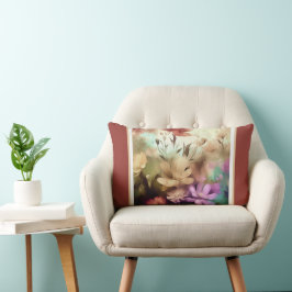Almofada Lombar Travesseiro decorativo Floral bonito