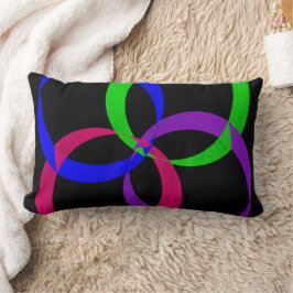 Almofada Lombar Travesseiro decorativo Geométrico Multicolor Inter