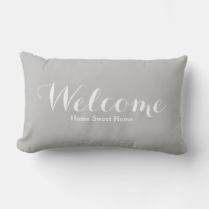 Almofada Lombar Travesseiro decorativo Home Sweet de Boas-vindas