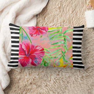 Almofada Lombar Travesseiro decorativo lombar do Hibiscus Flower