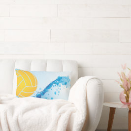 Almofada Lombar Travesseiro decorativo lombar do Polo Água