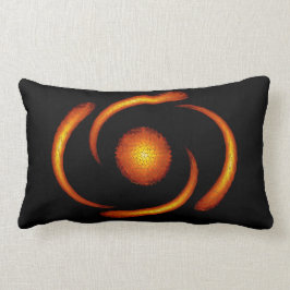 Almofada Lombar Travesseiro decorativo lombar laranja/preto para a
