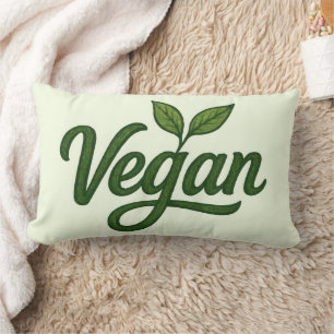 Almofada Lombar Travesseiro decorativo lombar verde Vegan
