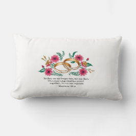 Almofada Lombar Travesseiro decorativo Matthew 19:6
