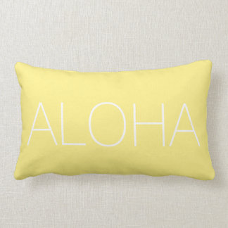 Almofada Lombar Travesseiro decorativo moderno do amarelo Aloha