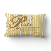 Travesseiro Decorativo Paz & Silêncio (Caramelo)