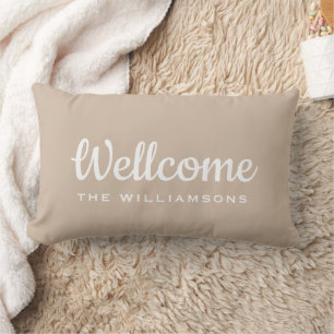 Almofada Lombar Travesseiro decorativo Personalizado Beige de Boig