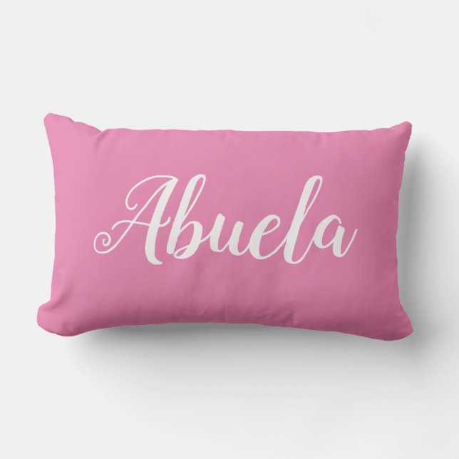 Almofada Lombar Travesseiro decorativo personalizado da avó Abuela (Frente)