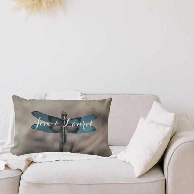 Almofada Lombar Travesseiro decorativo Personalizado do Dragonfly  (accents with special memories)