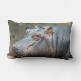 Almofada Lombar Travesseiro decorativo personalizado Hippopotamus