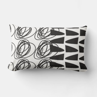 Almofada Lombar Travesseiro decorativo preto e mostarda lombar