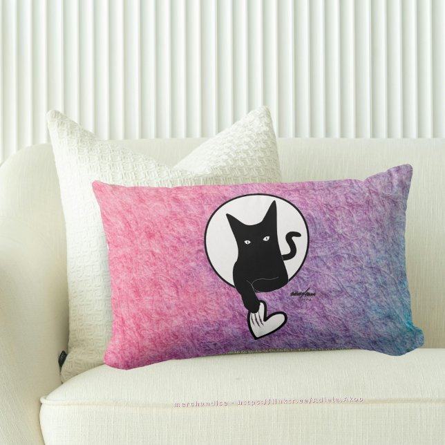 Almofada Lombar Travesseiro decorativo rosa do Dia das Bruxas pela (Love Cat Throw Pillow by Poet Adiela Akoo. LOVE it? BUY it! Browse my store for more great buys now!)