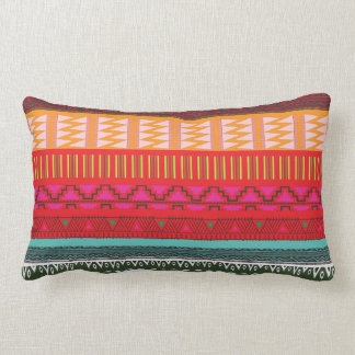 Almofada Lombar travesseiro decorativo tribal Aztec
