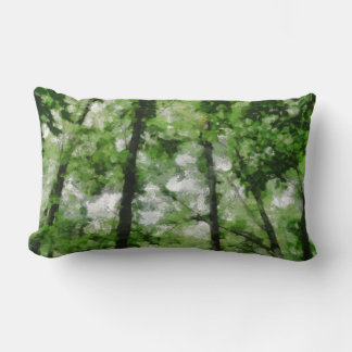 Almofada Lombar Travesseiro decorativo verde do Lumbar da floresta