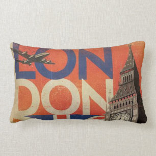 Almofada Lombar Travesseiro decorativo Vintage London
