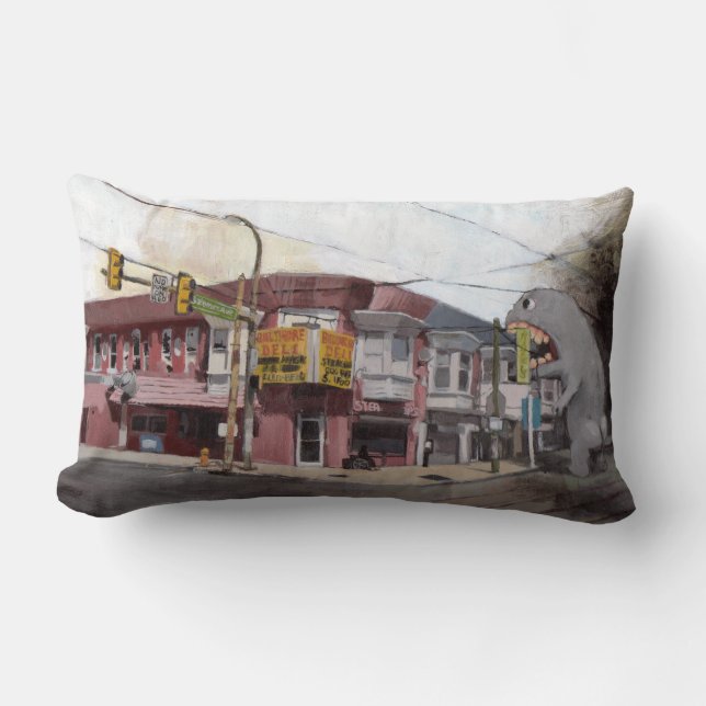 Almofada Lombar Travesseiro do cão e do monstro (Frente)