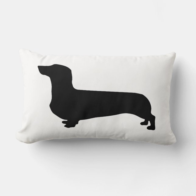 Almofada Lombar Travesseiro do Dachshund com parte traseira (Frente)