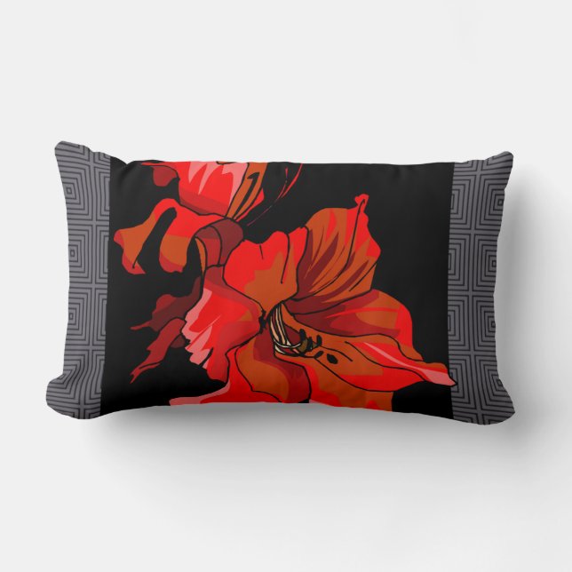 Almofada Lombar Travesseiro do design floral (Frente)