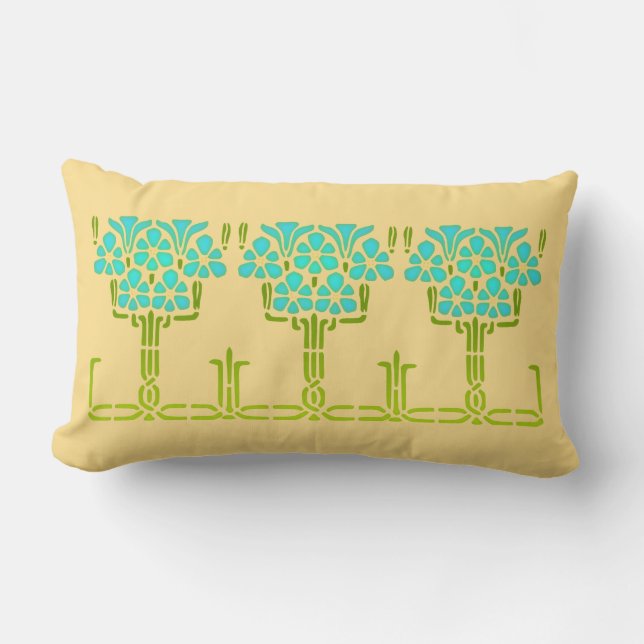 Almofada Lombar Travesseiro do estêncil da corriola (Frente)