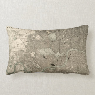 Almofada Lombar Travesseiro do mapa de Londres do vintage