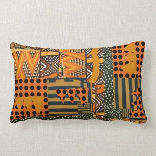 Almofada Lombar travesseiro do motivo têxtil africano