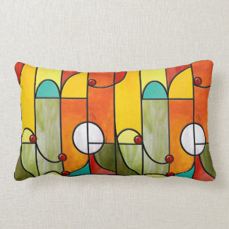 Almofada Lombar Travesseiro do vitral do falso de Tiffany do
