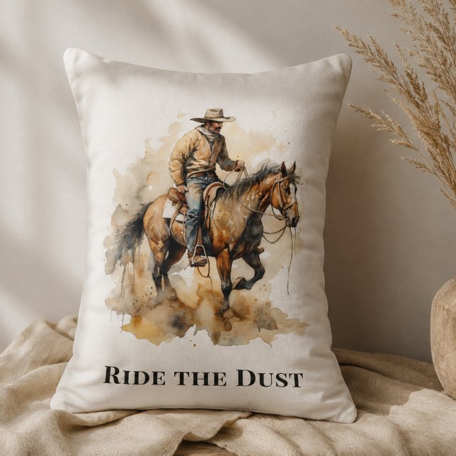 Almofada Lombar Travesseiro Dust Trail Ranch Para Amantes de Caval (Criador carregado)