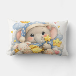 Almofada Lombar Travesseiro Elefante Sonhos Doces