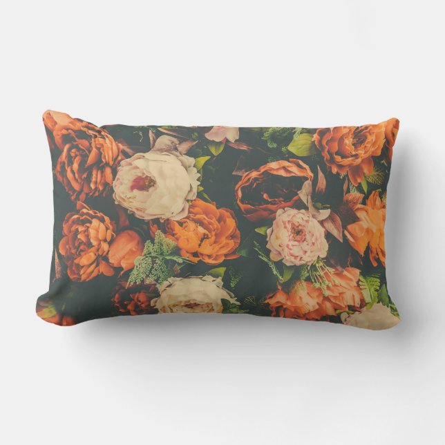 Almofada Lombar Travesseiro floral com Vintage (Frente)